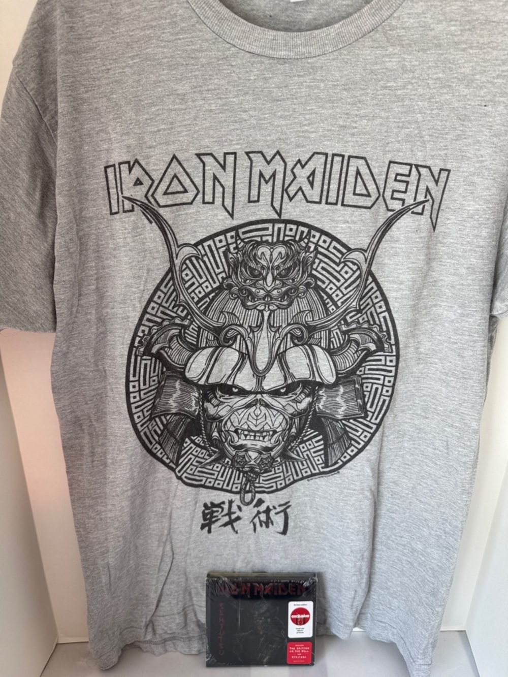 Iron Maiden Grey Graphic Band T‑Shirt & CD